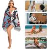 Artistic Winter Plum Blossom Beach Towel, Ink Floral Quick Dry Absorbent, Lightweight Sand Free Travel Pool Spa Essentials