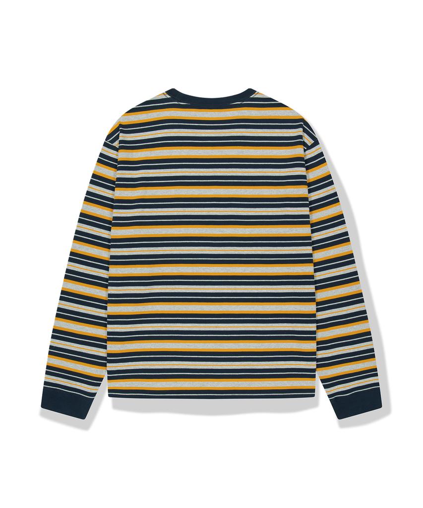 WKNDRS Multi Stripe Ls T-Shirt (Navy)