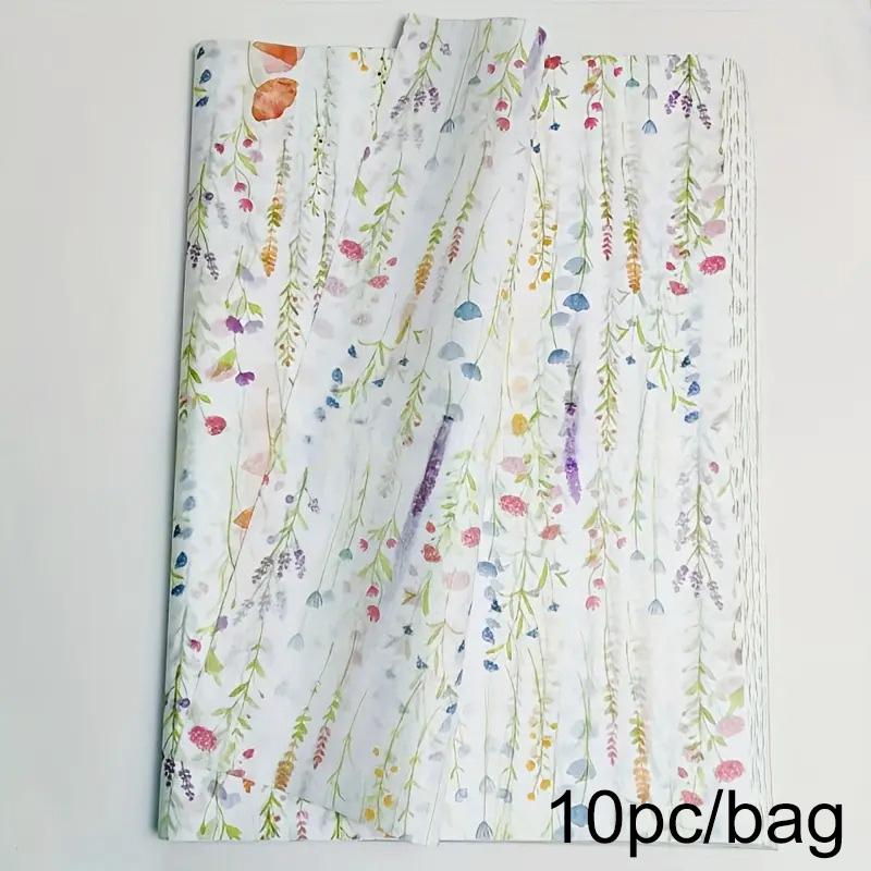 10PC Floral Pattern Wrapping Tissue Paper Gift Bags Filler Gift Wrapping Paper Party Presents 50x35cm
