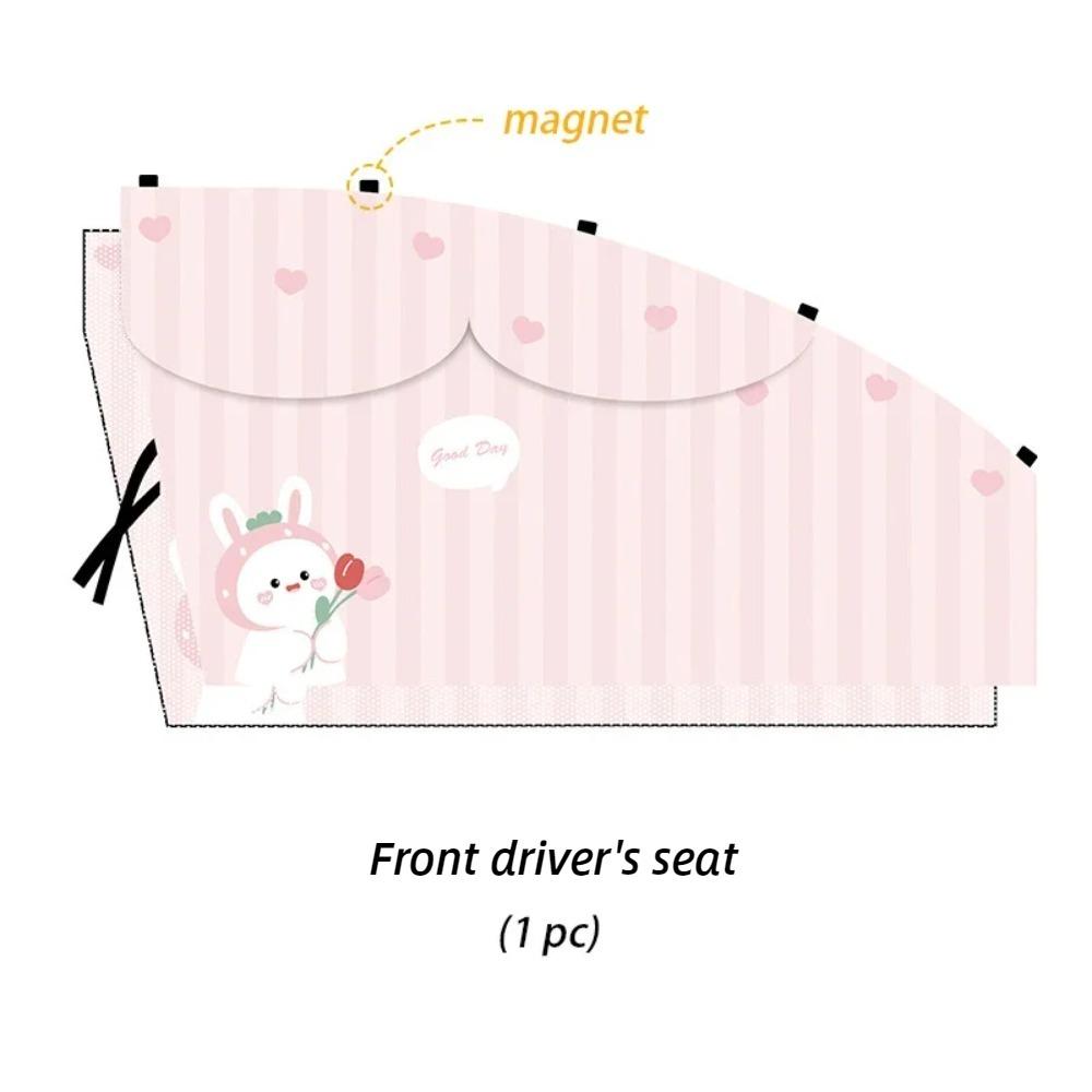 Quality Side Window Car Window Sun Shade Rear Side Magnetic Windshield Sunshade Cute Cartoon Foldable Auto Window Cover Car