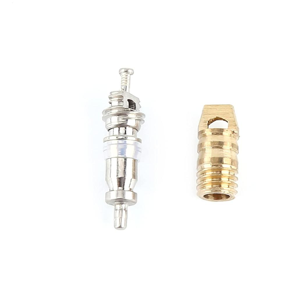 AUNMAS 71Pcs Air Condition Repair, A HVAC Hose Gasket Kit Repair Tool 10Pcs Valve Cores 50Pcs Hose Gaskets 10Pc Valves