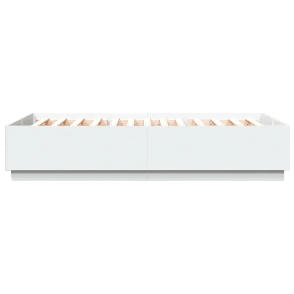 Bed Frame White 150 x 200 cm Engineered Wood