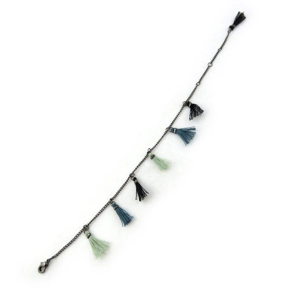 Les Trésors De Lily [N1529] - Bracelet 'Altaï' bleu vert