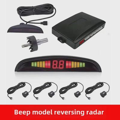 "12V Car Reverse Radar with LED Voice Alert and LCD Display"
