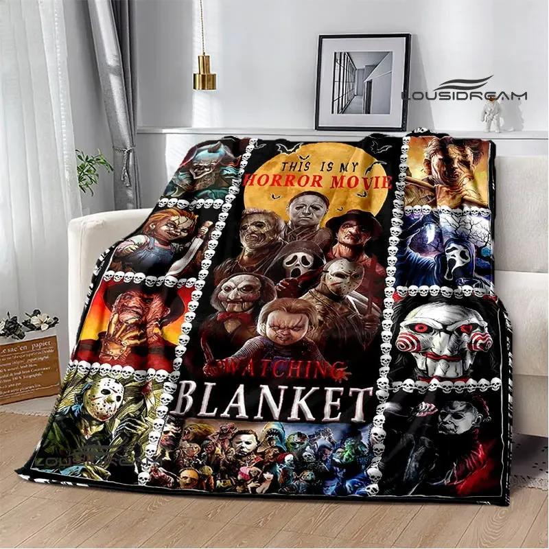 Horror movie Cult of Chucky Flange Warm blanket Soft and comfortable blanket picnic bed linings birthday gift