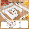 Cartoon Expression Mahjong Table Game: Puzzle & Connect-the-Dots Card Set for Children and Parent-Child Interaction, Indoor/Outdoor Fun