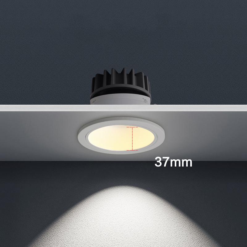 Recessed Aluminum Cob Led Downlights 7W 10W 12W Led Ceiling Lamp Led Spot Lights Background Lamp Indoor Lighting 110V/220V