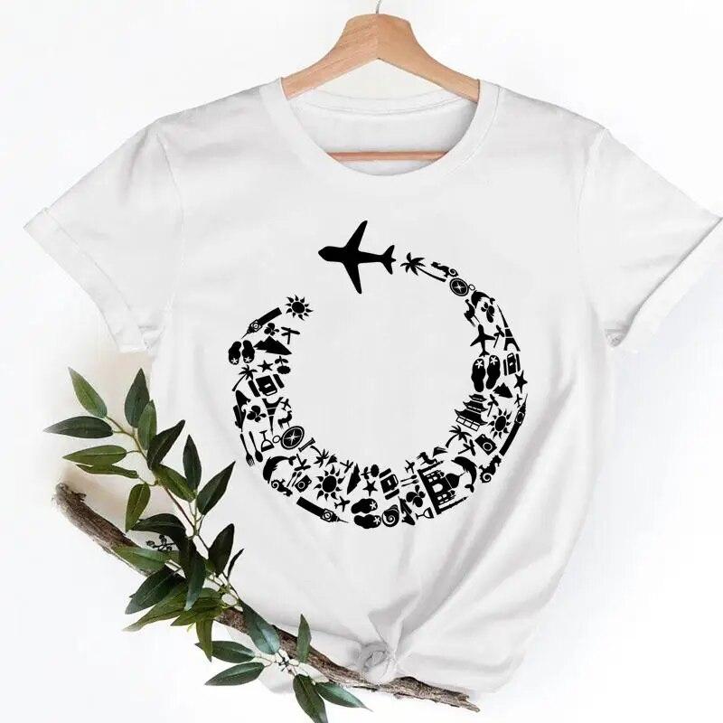 Dámské tričko Oblečení Slon Roztomilé Zvíře Láska Ležérní Móda T Ženy Krátký Rukáv Tričko Top Dámská Grafická Trička