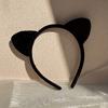 Chic Leopard Print Cat Ear Headband - Cute Vintage Style Fabric Hair Accessory For  Cosplay Or Women Perfect for Daily Wear