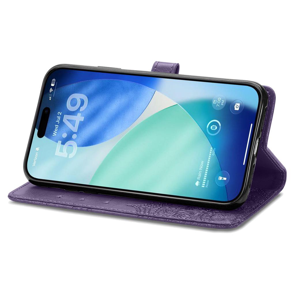 For iPhone 17 Pro Max Case Wallet Mandala Flower Leather Phone Cover Stand View