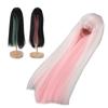 Long Straight Doll Wig Two Color  Doll Hair Wig High Temperature Fiber Doll Replacement Wig for 7