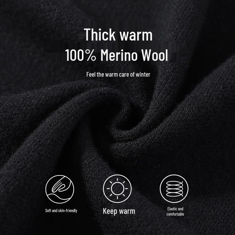 Antonio Herren 100% Merinowolle Warme V-Ausschnitt Weste