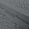 Garten Aufbewahrungsbox Grau PP Rattan-Stil 90 L