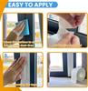 Window Weather Sealing Tape Window Isolation Tape for Winter Block Draft Cold Air Dust Rain Seal Gap No Residue Home