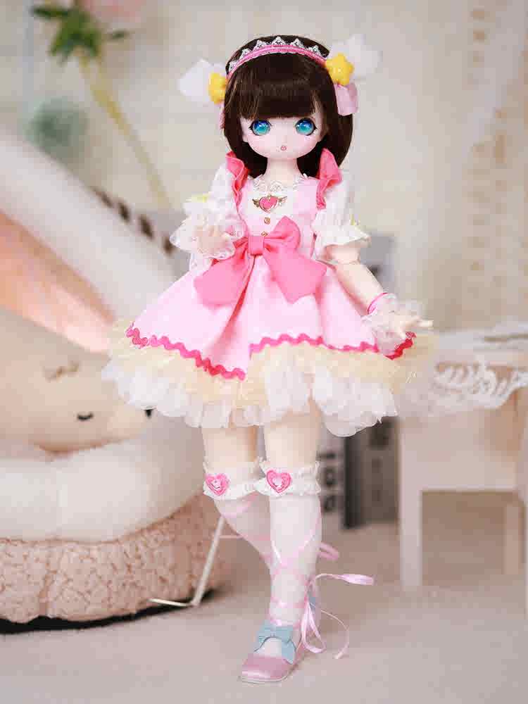 Official Dream Fairy 1/4 Kawaii 16 Inch Ball Jointed Doll Full Set With Student Uniform Bjd Msd Diy Collection Toy Girls