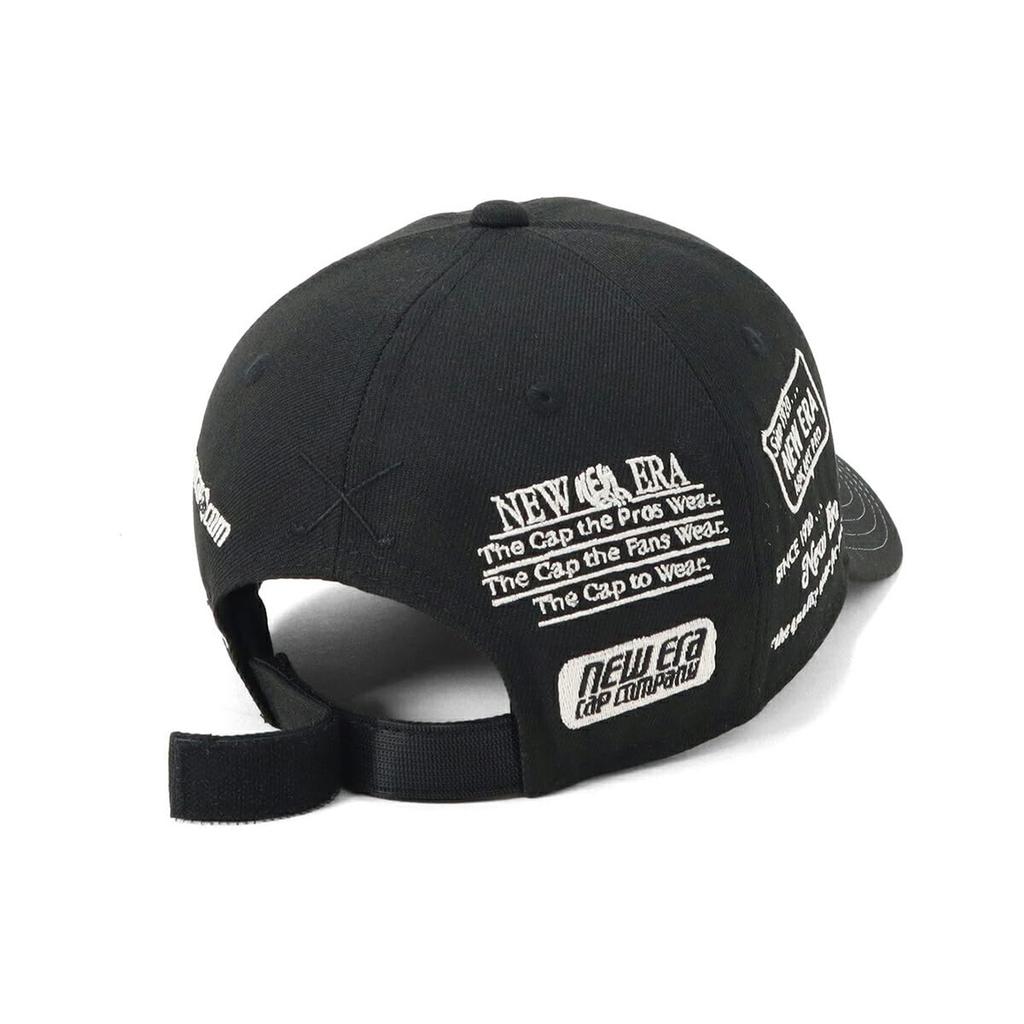 New Era 9FORTY Archive Logo Golf FREE GF 940VS ARCHIVE LOGO ALLOVER BLK Cap, Black,