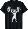 Retro Bulldog Deadlift Gym Humor T-Shirt for Fitness Lovers