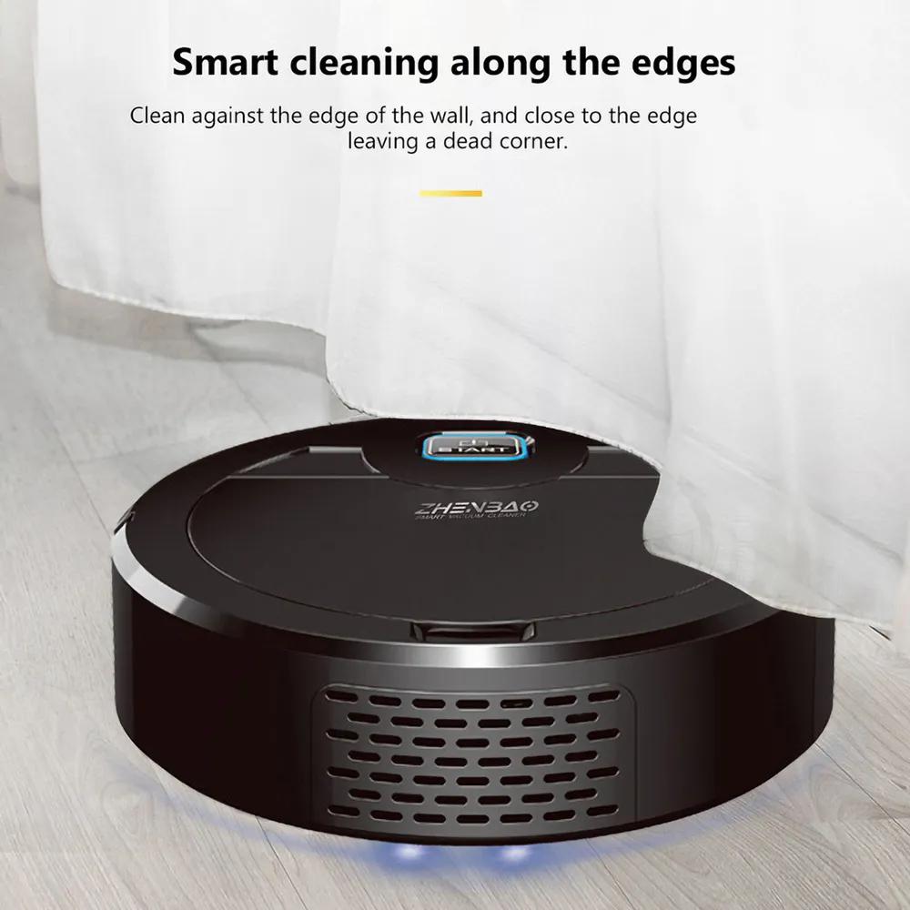 Smart Vacuum Cleaner Intelligent Rechargeable Cleaning Robot Sweeping Machine for Pet Hairs Hard Floor Carpet Lazy Sweeper