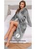 Unisex Hooded Flannel Bathrobes - Extra-Long, Plus-Size, Perfect for Autumn & Winter Lounging