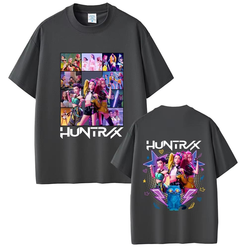 Kpop Demon Hunters T Shirt Rumi Mira Zoey T-shirt Derpy Tiger T-shirts Men Women Fashion Cartoon T Shirt Male Cotton Casual Tees