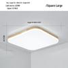 Nordic Ultra-Thin LED Ceiling Lamp - Modern Solid Wood Design for Bedroom, Living Room, Corridor, or Porch.