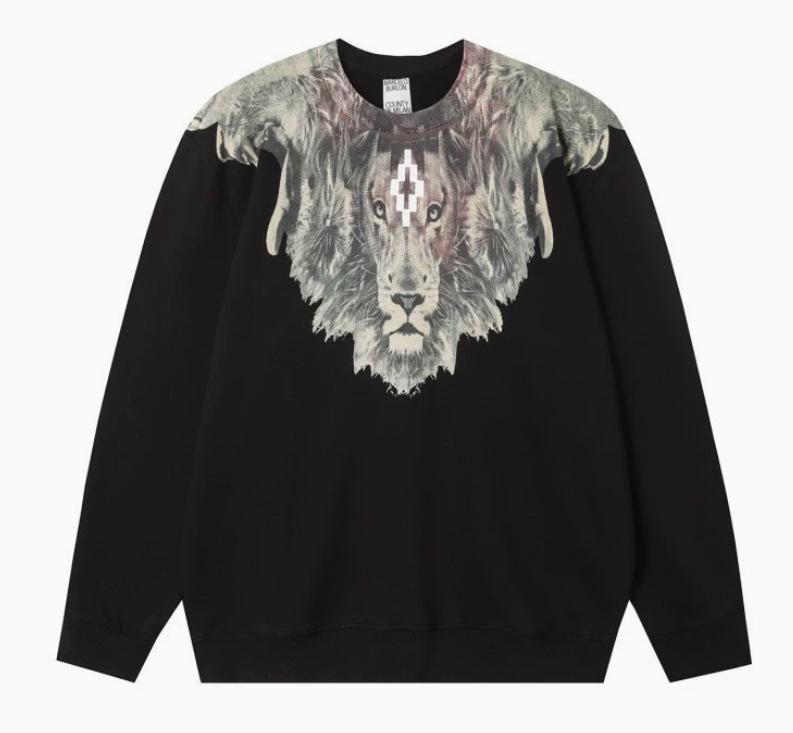 Felpa con cappuccio Marcelo Trendy Feathered Wings: Felpa girocollo unisex con motivo a fulmini e serpenti multicolore Phantom Wings.