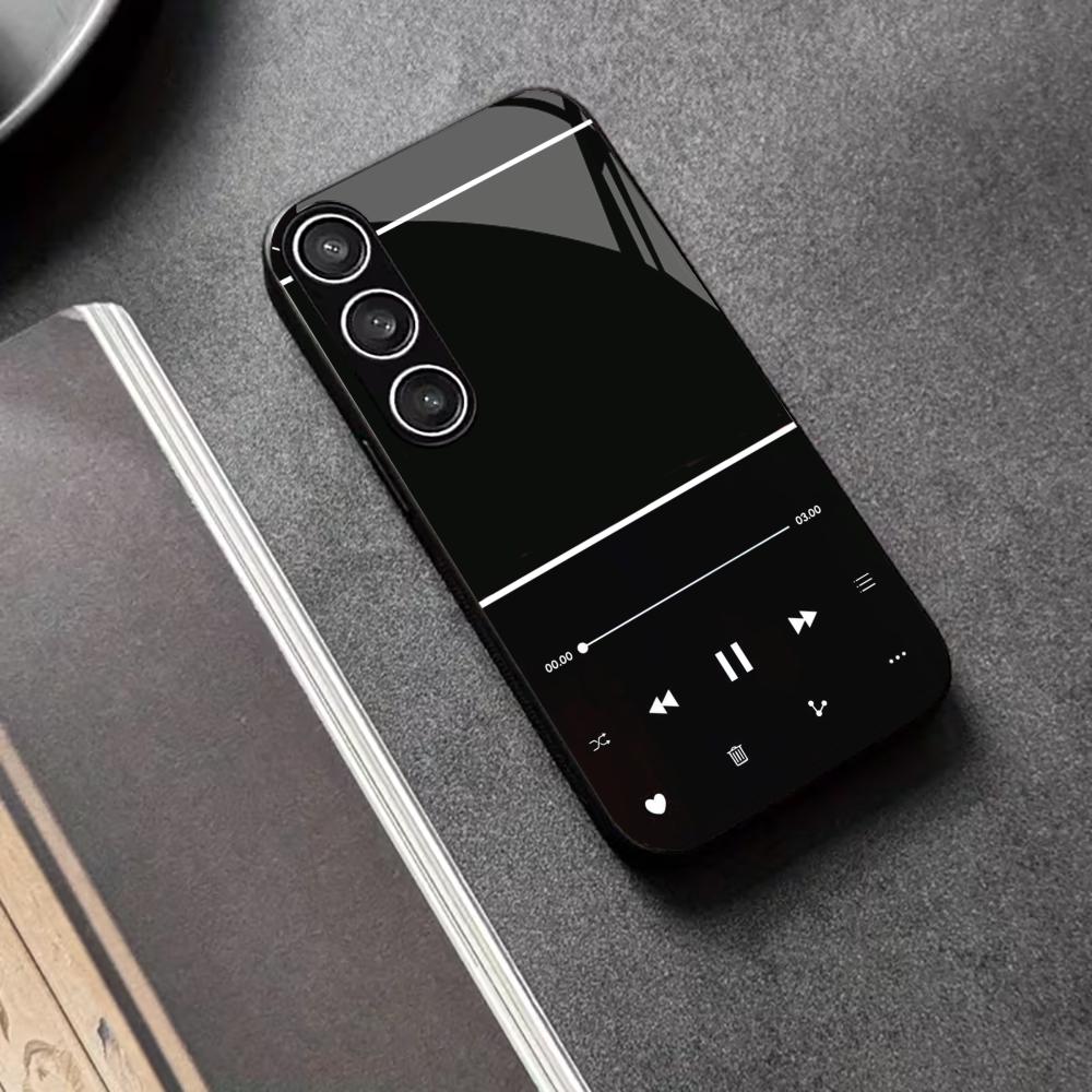 

Mobile phone Music Player PhoneCase Glass PhoneCase for Samsung Galaxy S26 S25 S24 S23 S22 S21 FE,Ultra,Plus Dropresistant GalaxyS25