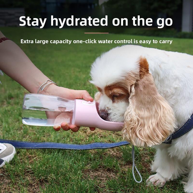 Pet Water Cup, Travel Water Dispenser, Dog Water and Food Cup, Convenient Pet Water Bottle Supplies