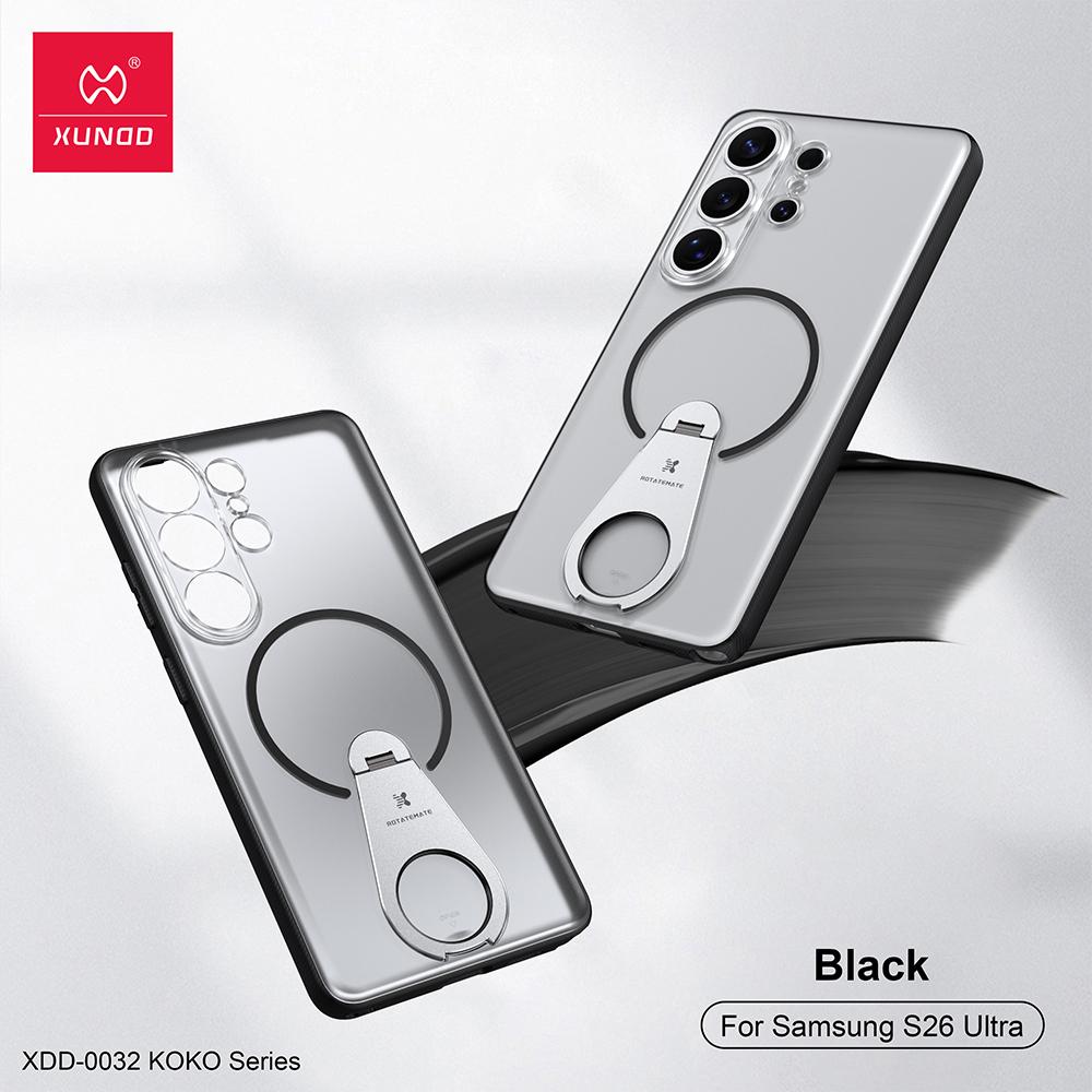 

For Samsung Galaxy S26 Ultra Case XUNDD Frosted Matte PC Non-Slip Anti-Fingerprint Cover with Adjustable Kickstand Ring Holder Galaxy S26 Ultra