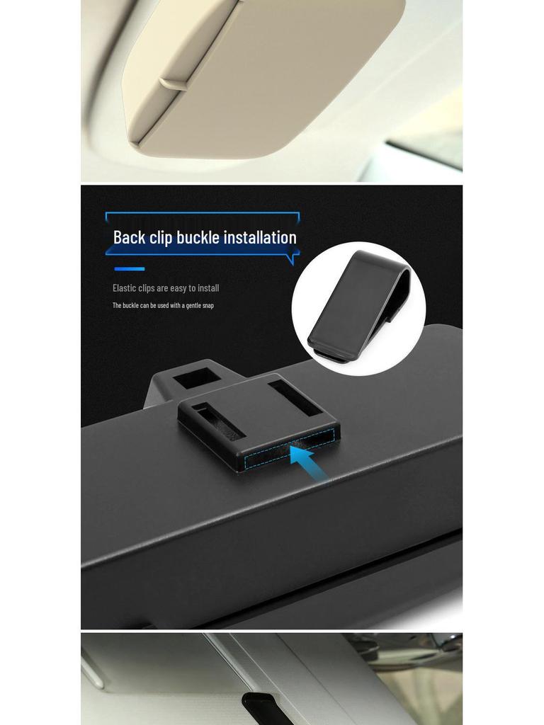 Creative Car Visor Glasses Storage Clip - Multifunctional Holder for Bills, Cards, and Glasses