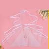 Delicate White Pearls Embellished Hairband Headdress Combined Veil For Bride Formal Event And Everyday Wear