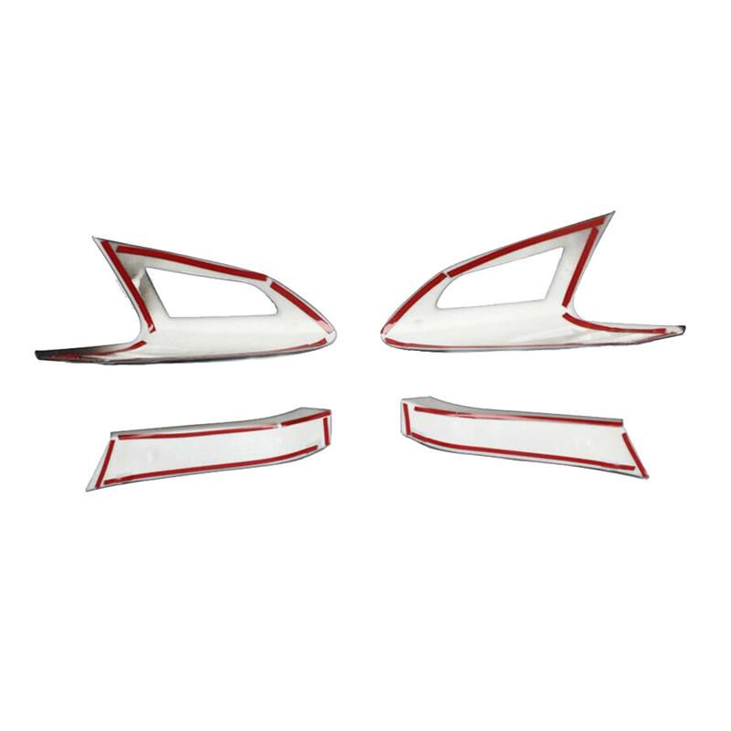 For Toyota C-HR 2018     Carbon Fiber Black Rear Tail Light Lamp Cover Trim Car Accessaries