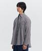 FRIZMWORKS Seersucker Checked Shirt _ Gray