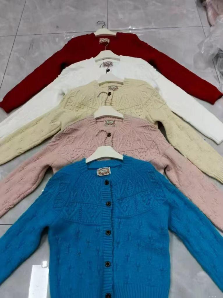 Korean Style Loose Lace Knit Cardigan for Women - Autumn/Winter Long Sleeve Sweater Top