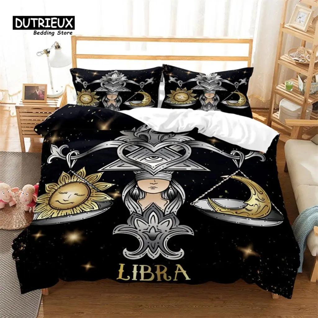 Mystery Constellations Duvet Cover Exotic Abstract Art Bedding Set Microfiber Comforter Cover King Queen For Adults Kids Bedroom