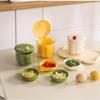 Portable Mini Sauce Dish Set With Chopstick Rest Dustproof Stackable Plastic Food Container For Kitchen