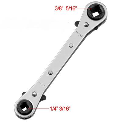 Rapid Ratchet Wrench Double-ended Four-purpose Ratchet Wrench Ct-122 Ratchet Wrench for Refrigeration Elbow Ratchet Wrench