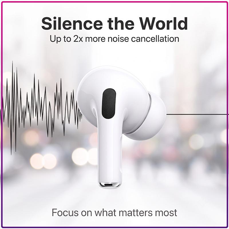 True Wireless AirPods Pro Earbuds Clear Sound Low Latency Gaming Earphone In‑ear Fit USB‑C Charging With Charging Cable