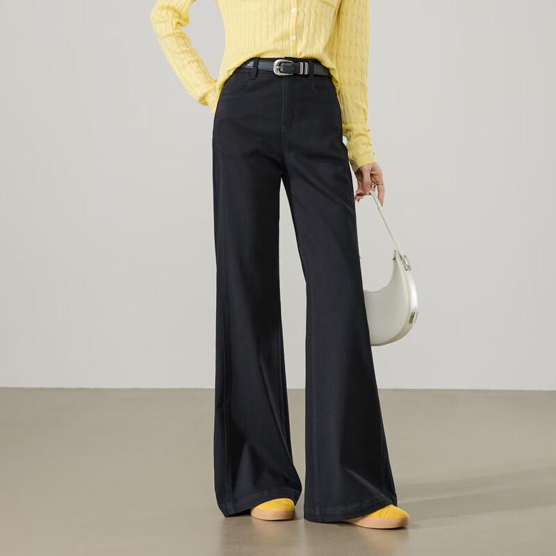 ESE-Y Women's Golden Ratio Slim Fit Flared Jeans