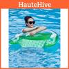 Thick Inflatable Pool Lounger Adult Floating Sofa Water Swim Ring U-shaped Backrest Green