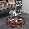1pc Pumpkin Carving Art Chair Carpet for Office Non-Slip, Machine Washable Rug for Office - Holiday DecorMachine Made yy251029072