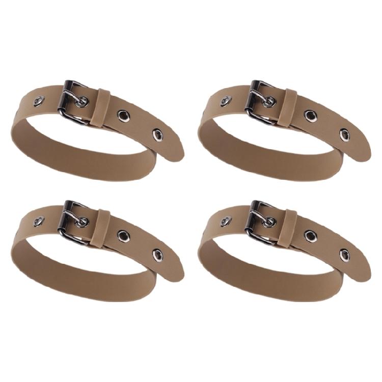 4Pcs Outerwear Cuff Adjustment Strap PU Leather Coat Sleeve Extension Belt For Jackets Coat Windbreaker Clothing Repair