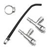 Replacement Heater Hose Kit for Full Size SUV Cooling Service, Aluminum Tees Connector Assembly with Clamp for Vehicle Applications 5145587 15051852