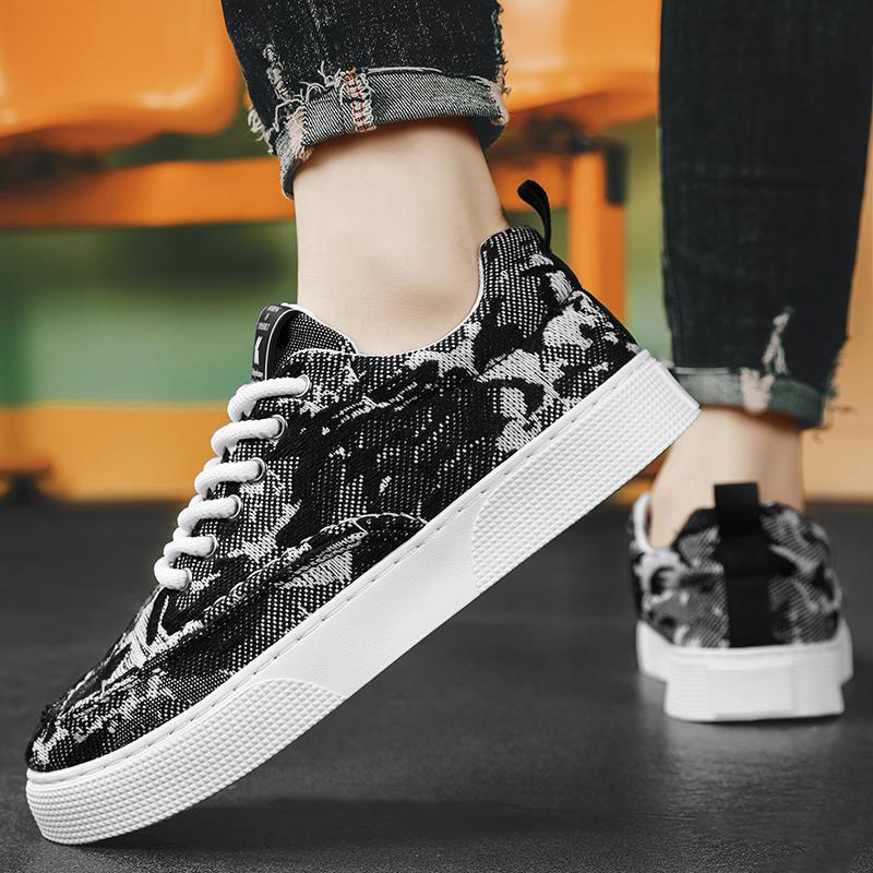 Men's Casual Shoes Four Seasons Breathable Canvas Shoes For Men Comfortable Flat Sneakers Man Vulcanize Shoes Outdoor Sneakers