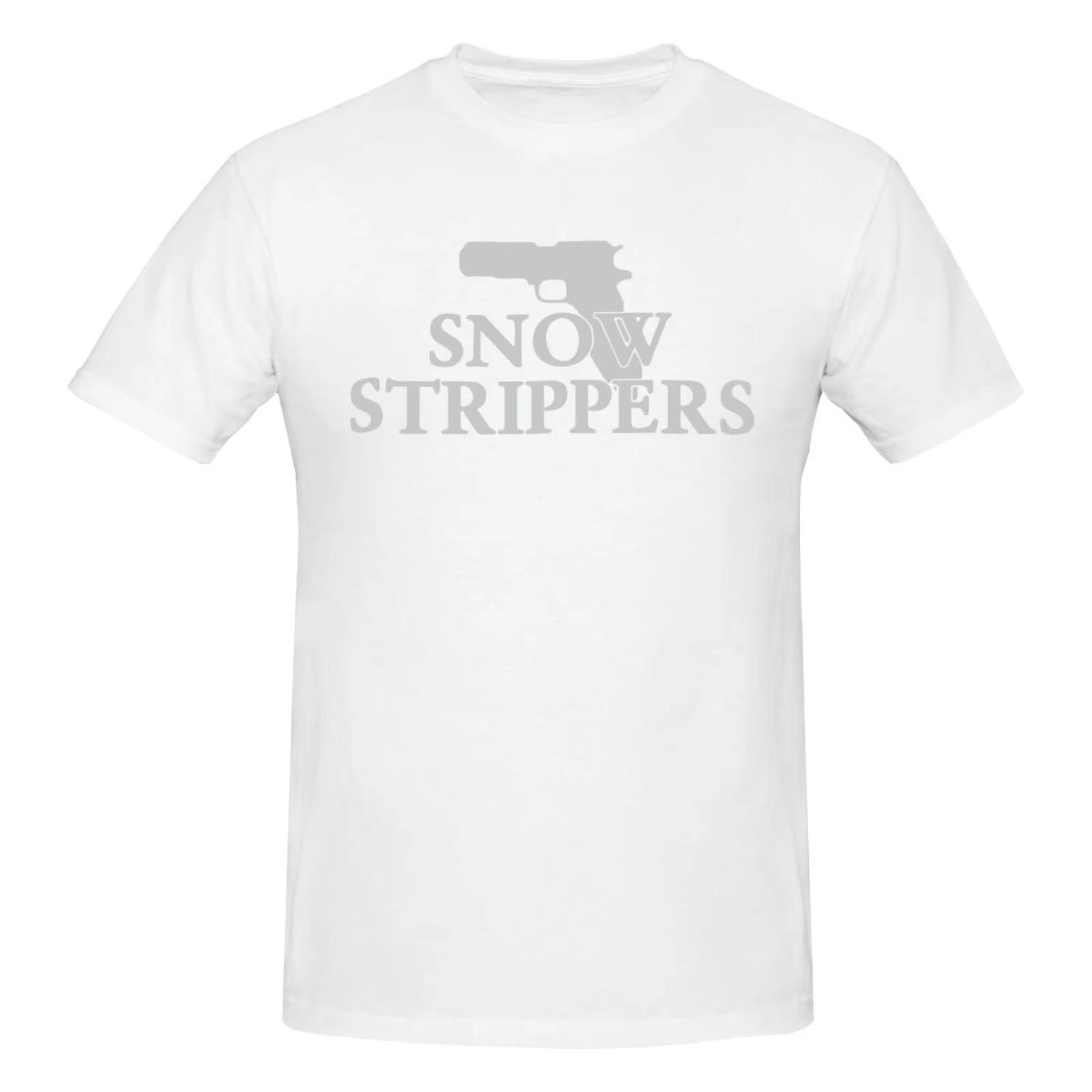 

Snow Strippers Gun Футболки Nice Мерч для туру альбому Вуличний одяг Оверсайз Повсякденний Чоловічий Жіночий Одяг Топи Хараджуку Y2k XXXL