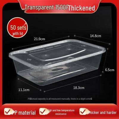 HANDUNYOU Thickened Disposable Rectangular Food Containers