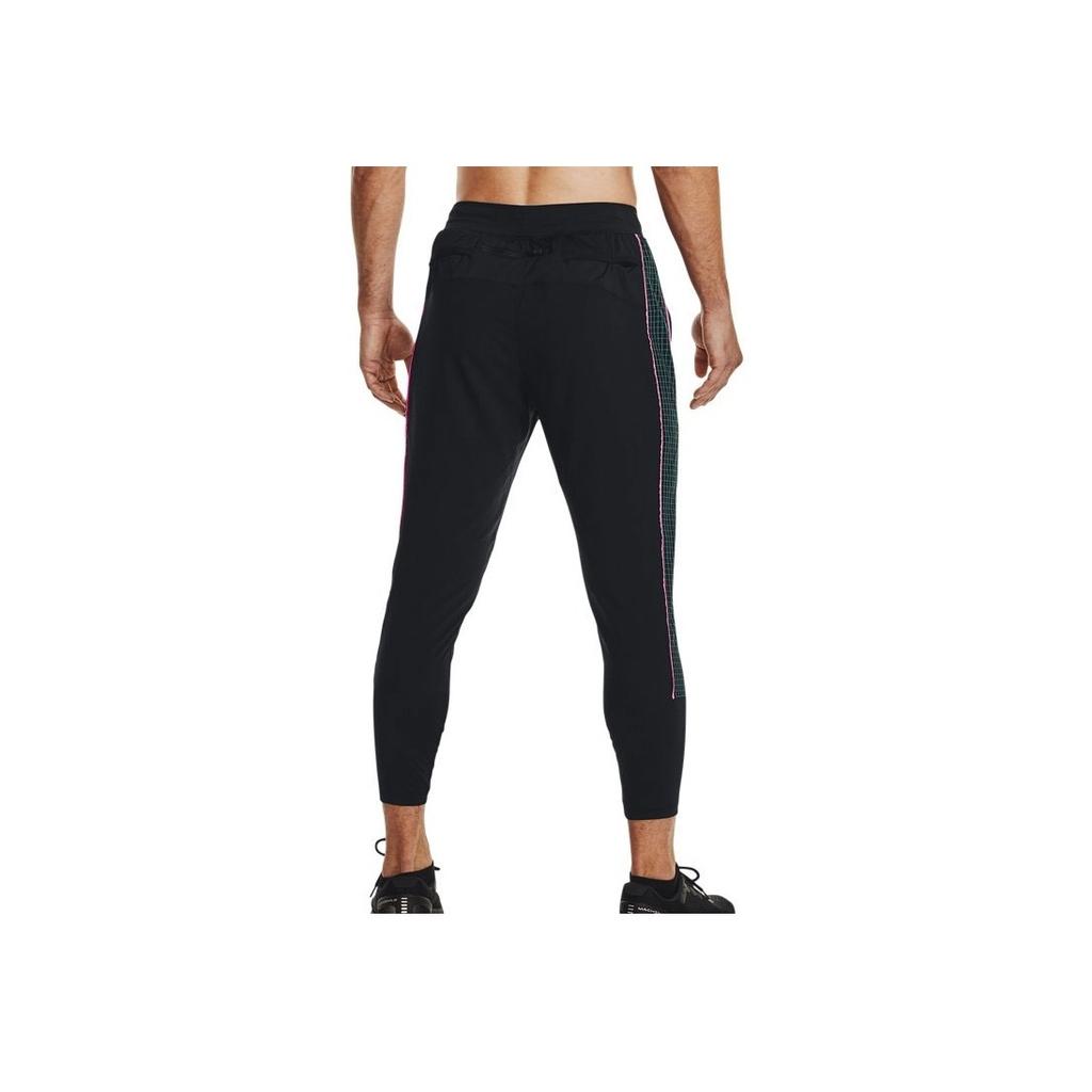 Under Armour Retro Sports Solid Color Logo Print Sweatpants Men Bottoms Black 1371037-001