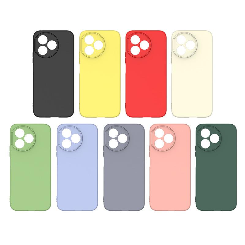 Applicable To Honor 600 Imitation Original Liquid Silicone Mobile Phone Case Honor X5C Solid Color Simple Dirt-resistant and Anti-drop Soft Case