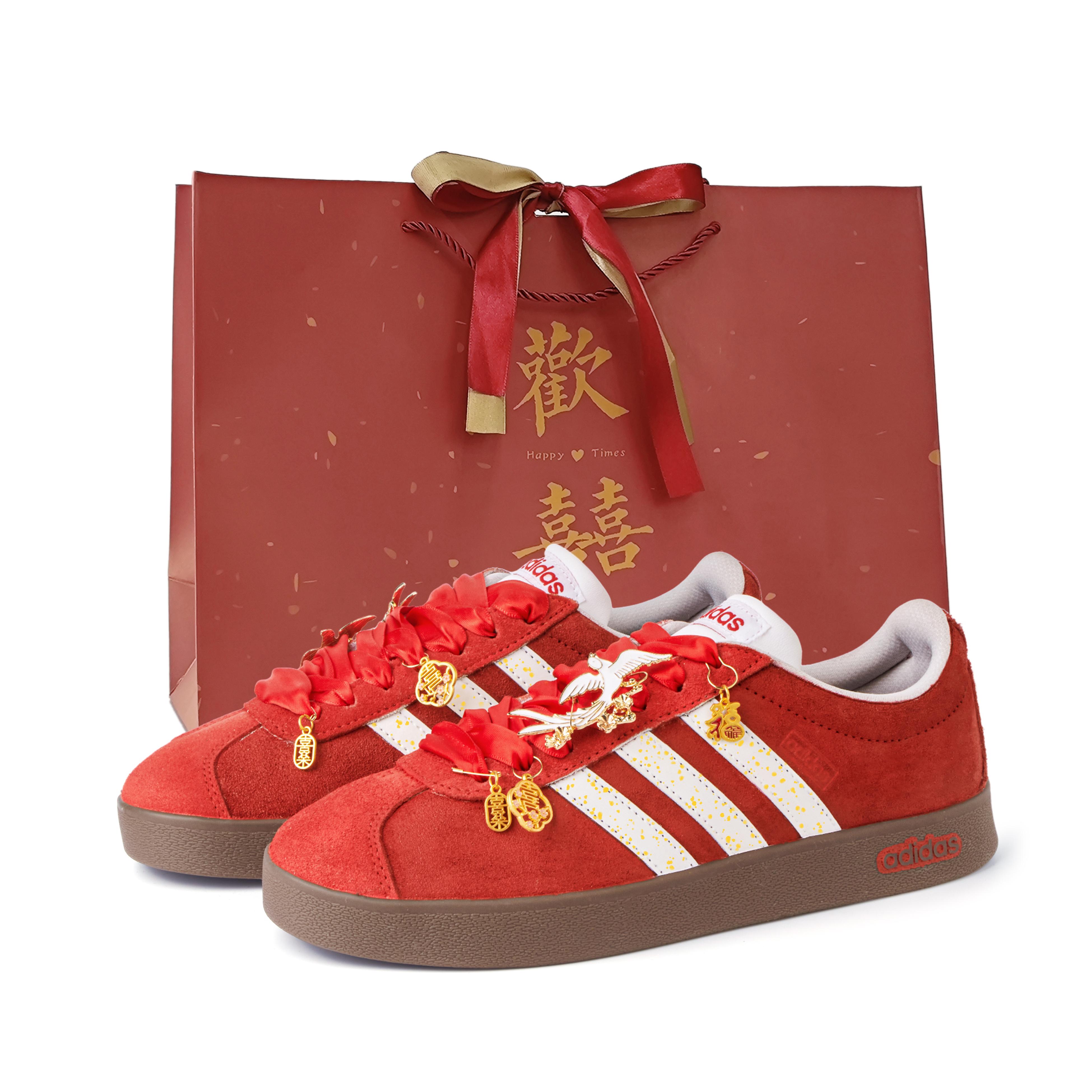 

Adidas Neo Vl Court Classic Slip Resistant Cushioning Abrasion Resistant Low top Skateboard Shoes Unisex Red HQ1802(Team676-) 44⅔