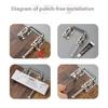 Stainless Steel 90/180 Degree Bolt Safety Door Buckle Home Hardware Indoor Sliding Door Hasp Anti-Theft Latch